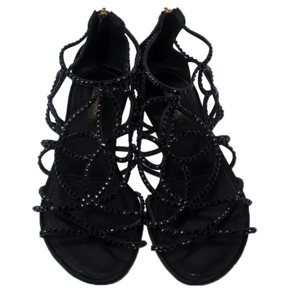 LOUIS VUITTON Tisha Embellished Sandals - Picture 6 of 7